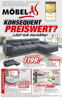 Herd im aktuellen Möbel AS Prospekt (Karlsruhe) Herd im Möbel AS Prospekt "KONSEQUENT PREISWERT? Lässt sich einrichten!" mit 16 Seiten (Karlsruhe)