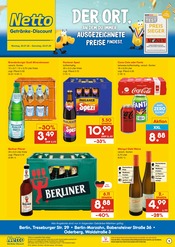 Cola im Netto Marken-Discount Prospekt in Neuenhagen Aktueller Netto Marken-Discount Prospekt mit Cola, "DER ORT, AN DEM DU IMMER AUSGEZEICHNETE PREISE FINDEST.", Seite 1