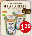 Aktuelles WEIDEMILCHJOGHURT Angebot bei Erdkorn Biomarkt in Hannover ab 1,39 €