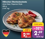 Hähnchen-Oberkeulensteaks im Angebot bei Netto Marken-Discount in Ravensburg Hähnchen-Oberkeulensteaks Angebote bei Netto Marken-Discount Ravensburg für 2,69 €