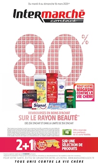 Prospectus Intermarché de la semaine "80%  REMBOURSÉS EN BONS D'ACHAT SUR LE RAYON BEAUTÉ" avec 1 pages, valide du 04/03/2025 au 16/03/2025 pour Huelgoat et alentours