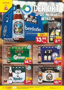 Bier im Netto Marken-Discount Prospekt "Aktuelle Angebote" mit 51 Seiten (Bocholt)