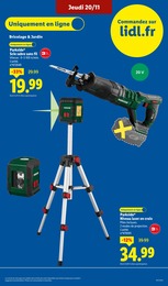 Prix et réduction Niveau Laser dans le prospectus Lidl en cours Offre Niveau Laser dans le catalogue Lidl du moment à la page 59