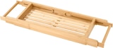 Ablage für die Badewanne aus Bambus, ausziehbar (56-90x20x4,5cm) bei dm-drogerie markt im Mandel Prospekt für 14,95 €