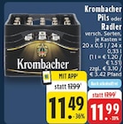Pils im Angebot bei E center in Bocholt Pils Angebote von Krombacher bei E center Bocholt für 11,49 €
