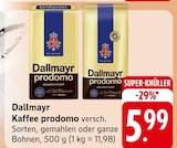 Kaffee prodomo Angebote von Dallmayr bei E center Offenburg für 5,99 €