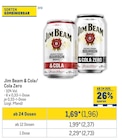 Jim Beam & Cola/ Cola Zero Angebote bei Metro Castrop-Rauxel für 1,96 €