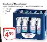 Mineralwasser Angebote von Gerolsteiner bei GLOBUS Mannheim für 4,99 €