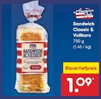 Sandwich Classic & Vollkorn Angebot in Herbolzheim Sandwich Classic & Vollkorn im aktuellen Prospekt bei Netto Marken-Discount in Herbolzheim