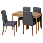 Tisch und 4 Stühle Eichenachbildung/Gunnared mittelgrau Angebote von EKEDALEN / BERGMUND bei IKEA Göttingen für 518,96 €