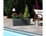Jardinière gris anthracite P. 80 x h. 30 cm Volcania UP - Brico Dépôt à Tours Jardinière gris anthracite P. 80 x h. 30 cm Volcania UP en promo chez Brico Dépôt Tours à 27,50 €