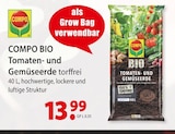 BIO Tomaten- und Gemüseerde Angebote von Compo bei bauSpezi Ludwigsburg für 13,99 €