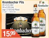 Pils von Krombacher im aktuellen Getränke City Prospekt für 15,99 €