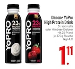 Erdbeeren im EDEKA Prospekt YoPro High Protein Drink Stracciatella von Danone im aktuellen EDEKA Prospekt für 1,11 €
