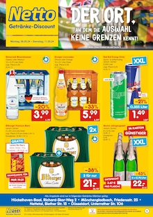 Mineralwasser im Netto Marken-Discount Prospekt "DER ORT, AN DEM DIE AUSWAHL KEINE GRENZEN KENNT." mit 6 Seiten (Düsseldorf)