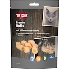 Aktuelles Trixie Premio Rolls mit Hühnerbrust & Lachs 50 g Angebot bei Zookauf in Hannover ab 1,99 €