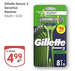Sensor 3 Sensitive Rasierer im Angebot bei GLOBUS in Bensheim Sensor 3 Sensitive Rasierer Angebote von Gillette bei GLOBUS Bensheim für 4,99 €