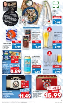 Bier im Kaufland Prospekt "Aktuelle Angebote" mit 52 Seiten (Erfurt)