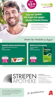 Aktueller mea - meine apotheke Prospekt "Unsere August-Angebote" für Hamburg Aktueller mea - meine apotheke Prospekt für Hamburg mit Seiten