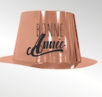 Le chapeau "Bonne année" en promo chez Bazarland Amiens à 0,79 €