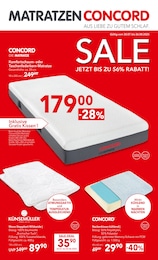 Matratze Angebot & Preis im aktuellen Matratzen Concord Prospekt Matratze Angebot im aktuellen Matratzen Concord Prospekt auf Seite 1
