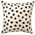 Kissenbezug elfenbeinweiß/Punkte schwarz von ODDNY im aktuellen IKEA Prospekt für 4,99 €