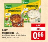 Knorr Suppenliebe 3 Teller Angebote bei famila Nordost Buchholz für 0,66 €