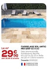 Carrelage Sol Antic Mix Grip 40 x 60 en promo chez Gedimat Marseille à 29,90 €