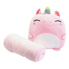 Coussin et plaid licorne synchro diffusion en promo chez Norauto Poitiers à 14,99 €