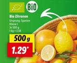 Bio Zitronen im Lidl Prospekt Bio Zitronen von im aktuellen Lidl Prospekt für 1,29 €