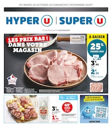 Catalogue Super U "LES PRIX BAS ! DANS VOTRE MAGASIN" à Montmédy et alentours, 8 pages, 29/10/2024 - 03/11/2024