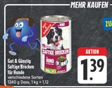 Saftige Brocken für Hunde Angebote von Gut & Günstig bei E center Fürth für 1,39 €