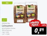 Leinsamen von EDEKA Bio im aktuellen Konsum Prospekt für 0,89 €