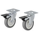 Rollen, drehbar mit Bremse grau im IKEA Prospekt Rollen, drehbar mit Bremse grau von RILL im aktuellen IKEA Prospekt für 7,99 €