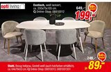 Esstisch oder Stuhl Angebote von opti living bei Opti-Megastore Bremerhaven für 89,00 €