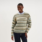 Pull col rond manches longues vert menthe femme en promo chez La Halle Pull col rond manches longues vert menthe femme dans le catalogue La Halle