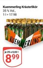 Kräuterlikör im Angebot bei GLOBUS in Weinheim Kräuterlikör Angebote von Kuemmerling bei GLOBUS Weinheim für 8,99 €