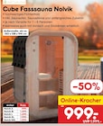 Cube Fasssauna Nolvik S im Netto Marken-Discount Prospekt Cube Fasssauna Nolvik S von ARTSAUNA im aktuellen Netto Marken-Discount Prospekt für 999,00 €