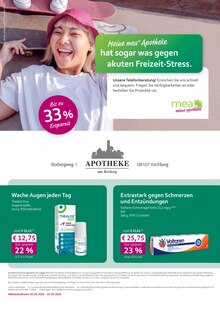 Aktueller mea - meine apotheke Prospekt "Unsere Mai-Angebote" für Kirchberg Aktueller mea - meine apotheke Prospekt für Kirchberg mit Seiten