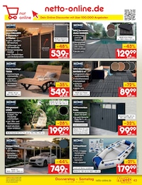 Gartenmöbel Angebot im aktuellen Netto Marken-Discount Prospekt auf Seite 61