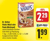 Vitalis Müsli oder Paula Müslispaß bei nah und gut im Dinkelsbühl Prospekt für 1,99 €