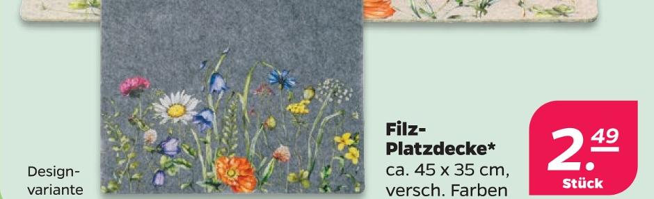 Filz-Platzdecke