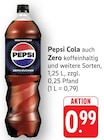 Pepsi Cola Zero Angebote von Pepsi bei E center Bruchsal für 0,99 €