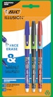 3 rollers gel thermosensibles effaçables - BIC dans le catalogue Intermarché Super