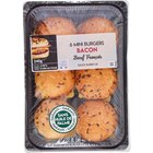 6 mini burgers de bœuf au bacon à Carrefour Market dans La Turbie 6 mini burgers de bœuf au bacon à Carrefour Market dans La Turbie