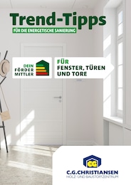 C.G. Christiansen Prospekt für Süderbrarup: "Trend-Tipps FÜR DIE ENERGETISCHE SANIERUNG", 9 Seiten, 20.09.2024 - 29.09.2024