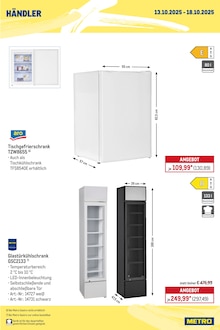 Kühlschrank im aktuellen METRO Prospekt (Neuwied) Kühlschrank im METRO Prospekt "Wochenengebote Händler + Gewinnspiel + Händler Mix" mit 30 Seiten (Neuwied)