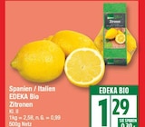 Zitronen von EDEKA Bio für 1,29 € bei EDEKA im Angebot Zitronen von EDEKA Bio im aktuellen EDEKA Prospekt
