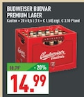 Premium Lager Angebote von Budweiser Budvar bei Marktkauf Köln für 14,99 €