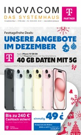 inovacom Elektromarkt Prospekt der aktuellen Woche mit 12 Seiten, gültig von 01.12.2023 bis 31.12.2023, in Hückeswagen und Umgebung Aktueller inovacom Elektromarkt Prospekt in Hückeswagen und Umgebung, "Top Angebote" mit 12 Seiten, 01.12.2023 - 31.12.2023